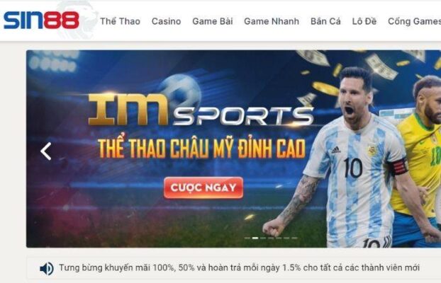 Nền tảng cá độ bóng đá Sin88 trực tuyến uy tín hàng đầu Châu Á